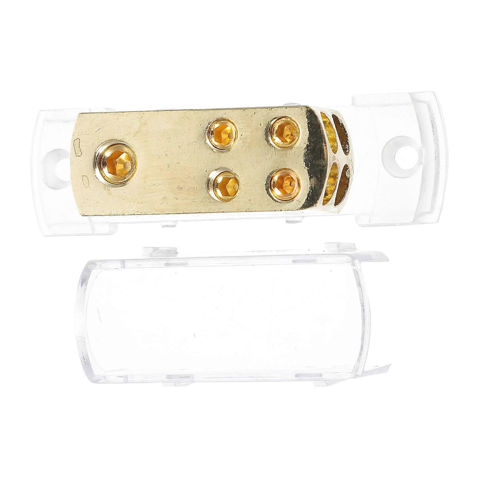 Fused Distribution Block Car Audio Terminal Audio Enthusiasts ABS 1Pcs