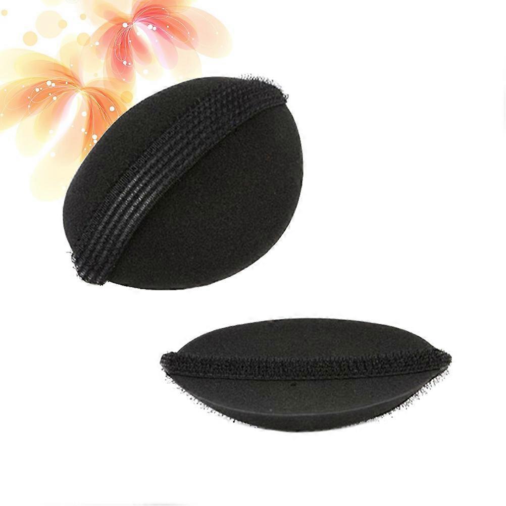 כלי אביזר לעיצוב שיער כלי פשוט כרית שיער בסגנון סלסול לנשים ניילון 9.5 x 7.5 x 1.5 ס"מ 2 יחידות