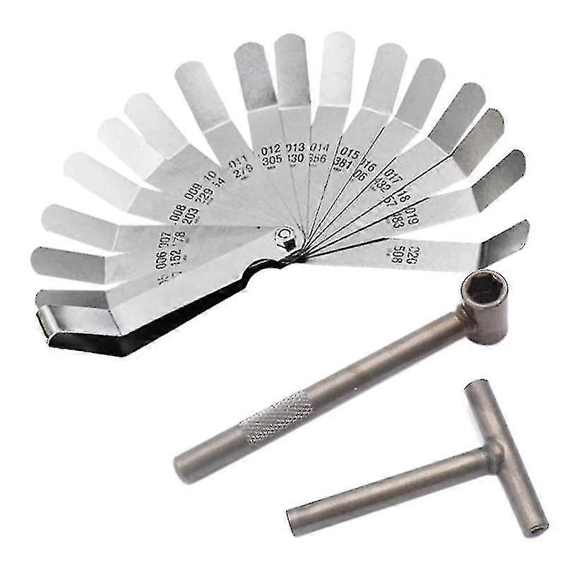 3 Pcs Engine Valve Screw Adjusting Spanner Tool Clearance Adjustment Feeler Gaug