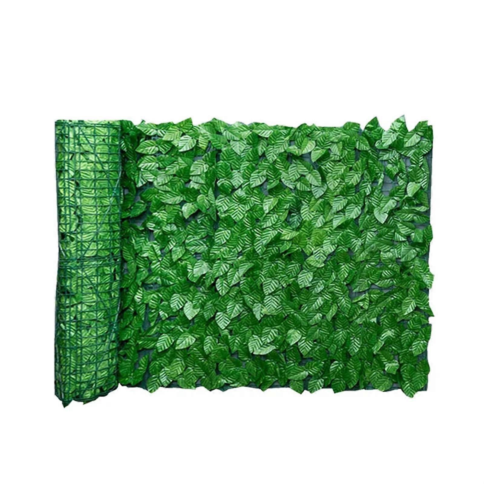Balcony Privacy Screen, Artificial Leaf Privacy Fence, Roll Wall, Landscaping Fence (Green Leaf 0.5x3m)