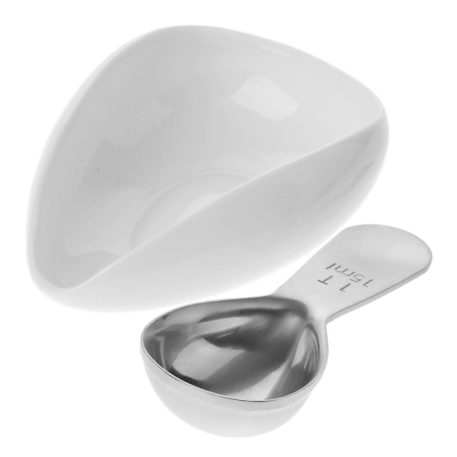 Single Dose Coffee Bean Storage Ceramic Coffee Bean Vessel For Coffee Supply Round Compact Design 1Set
