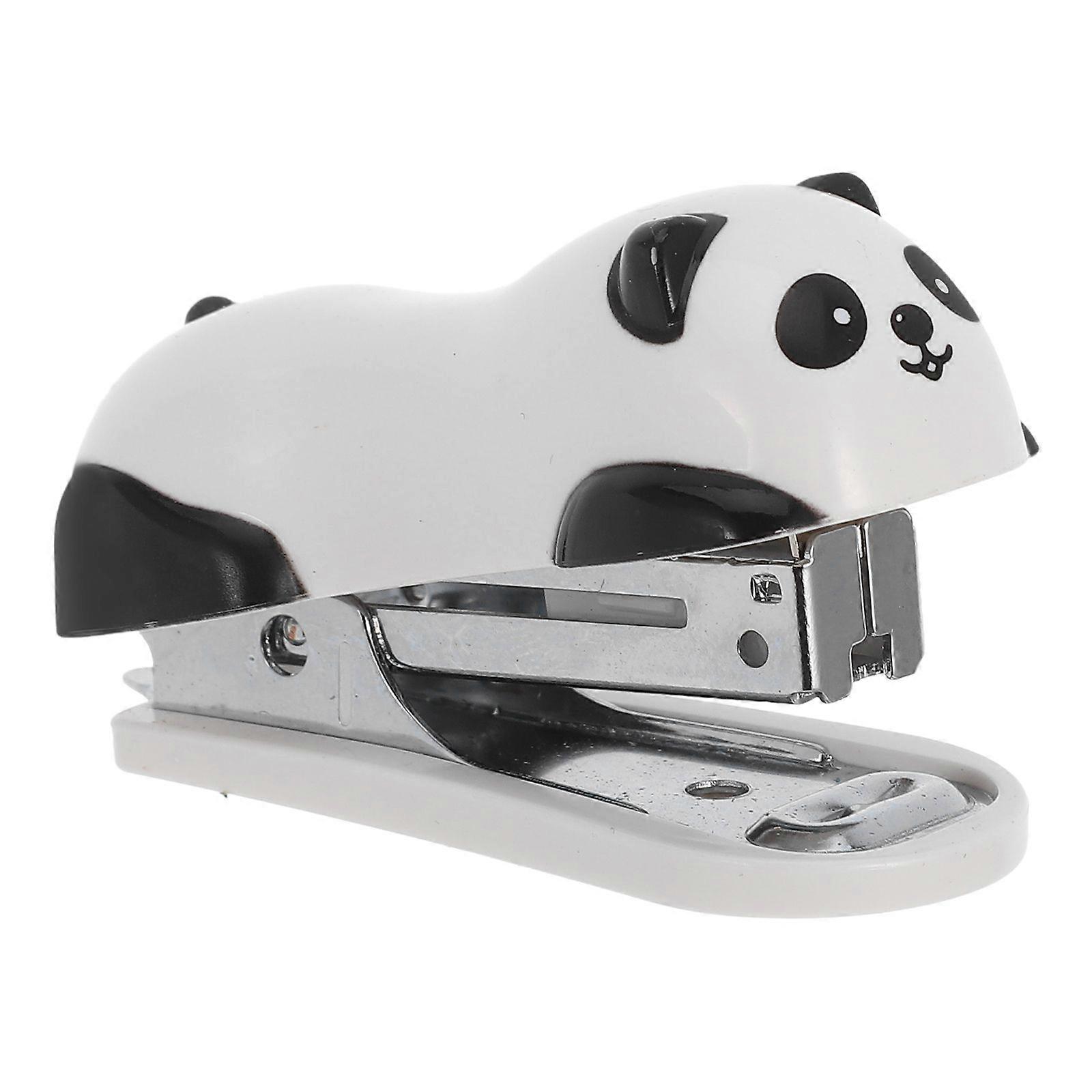 Panda Mini Desktop Stapler Hand Stapler Office Home Stapler