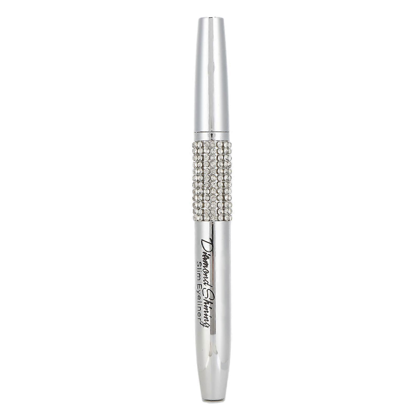 Yaqinuo Eyeliner Waterproof 2 ml, Crayon Eyeliner Anti-Brûlures, Eyeliner Waterproof (Argent)