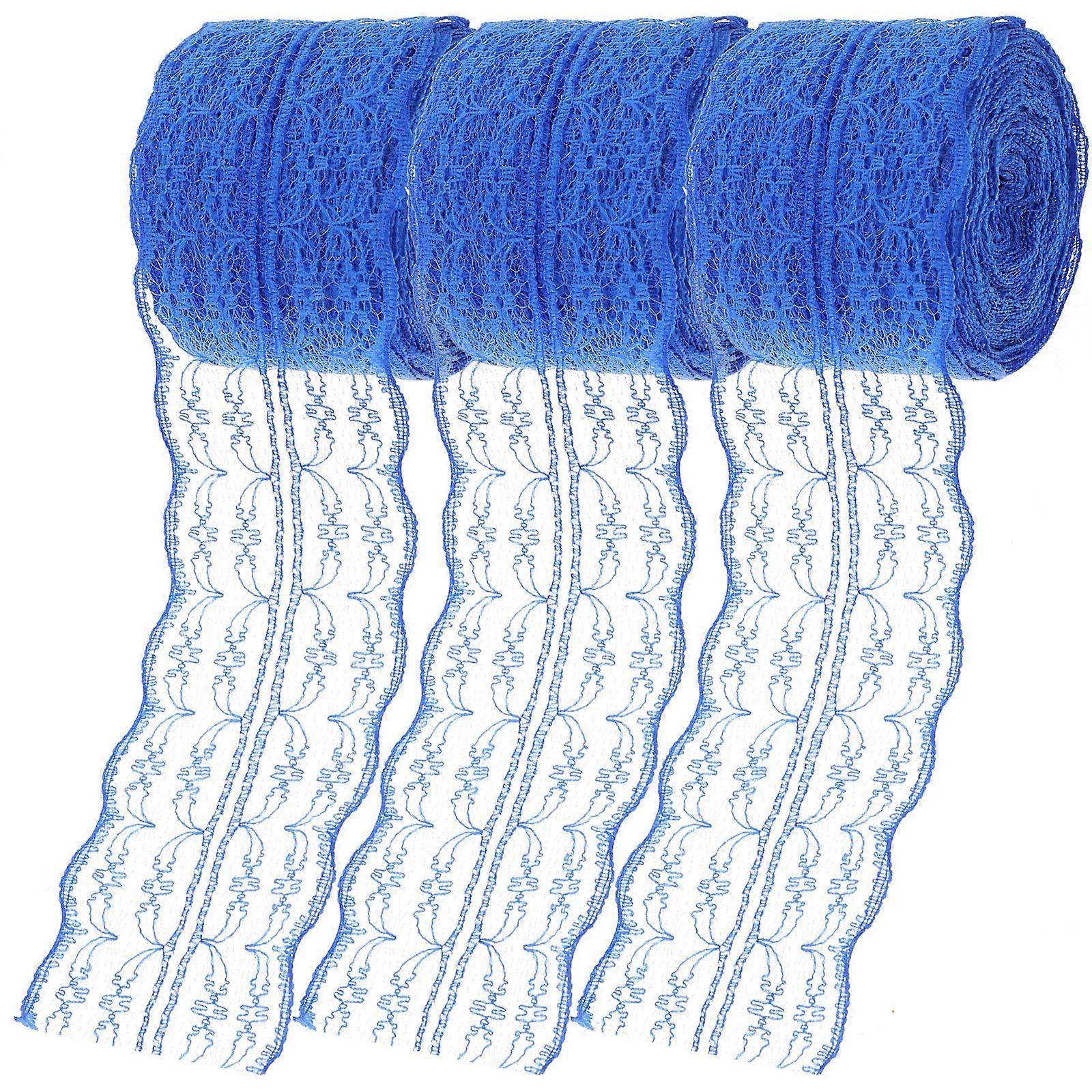 Embroidered Ribbon Lace Polyester Cotton Diy Sewing Party 0.1x4.5x1000cm Rolls