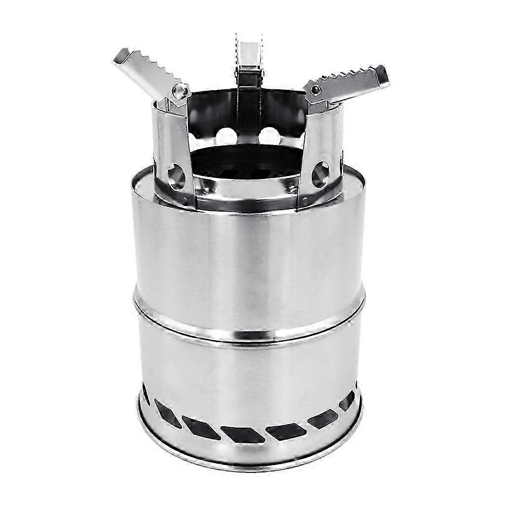 取り外し可能な直火オーブンキャンプバーベキューストーブ丸型ポータブルミニストーブ --