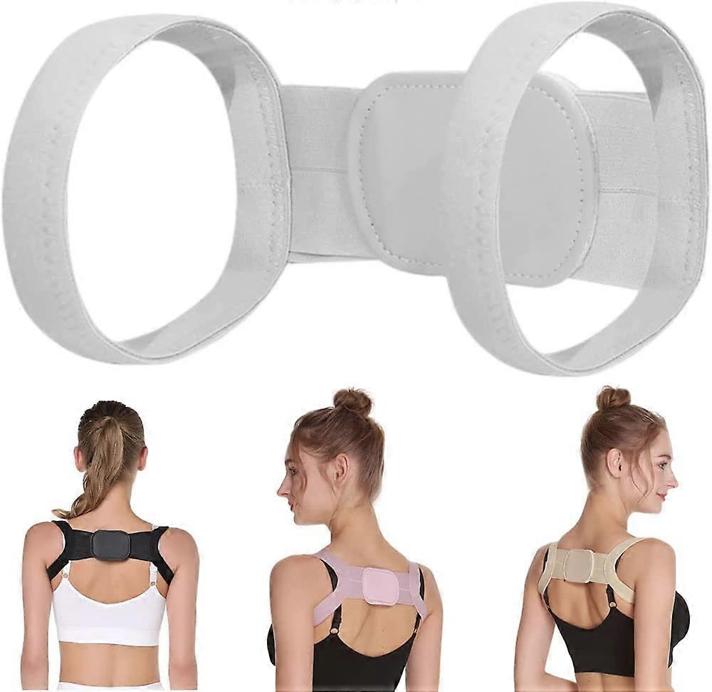 Posture Pro Fix Neck and Shoulder Corrector (White, L)