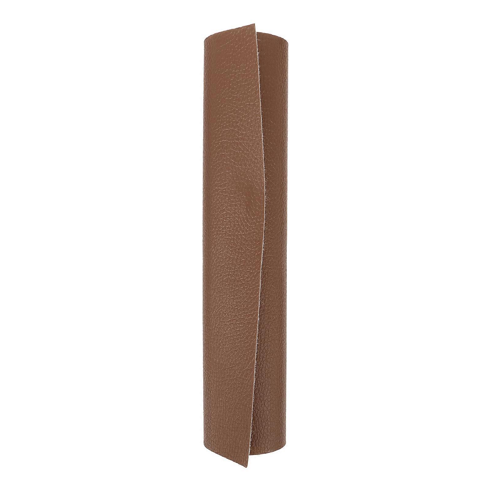 Material For Sewing Artificial Leather Sheet Diy Projects Handicraft Enthusiasts Light Brown Rectangular Simple Color 1 Sheet