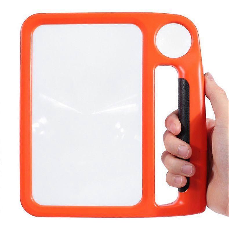 5x10x reading and newspaper appreciation rechargeable lithium battery 48LED two-color light brightness adjustment handheld magnifier