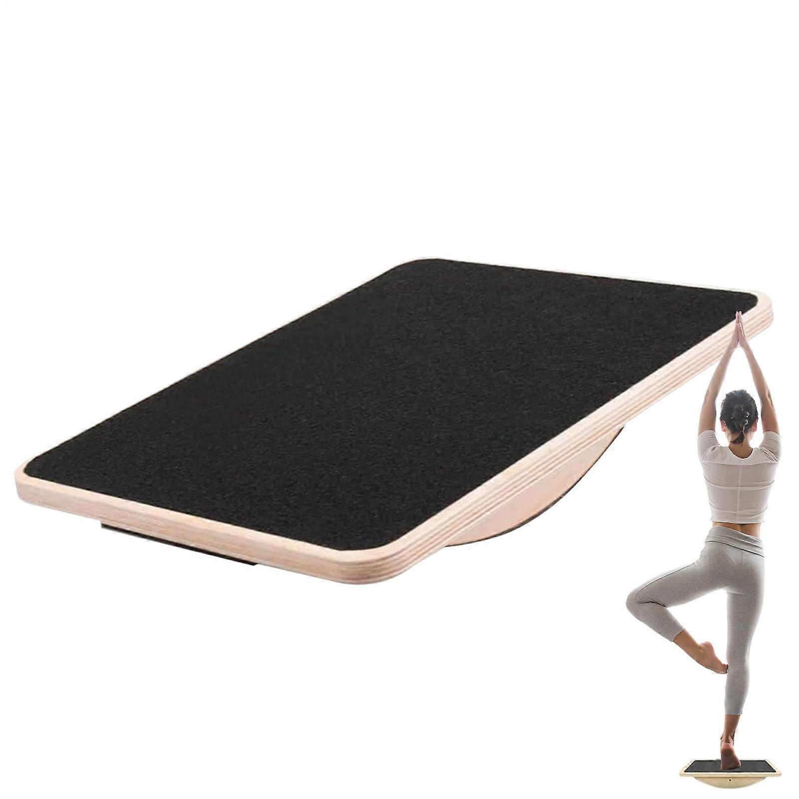 Wobble Board for Adults | Wooden Balance Board for Yoga and Fitness | Stability Trainer for Office and Home Use
