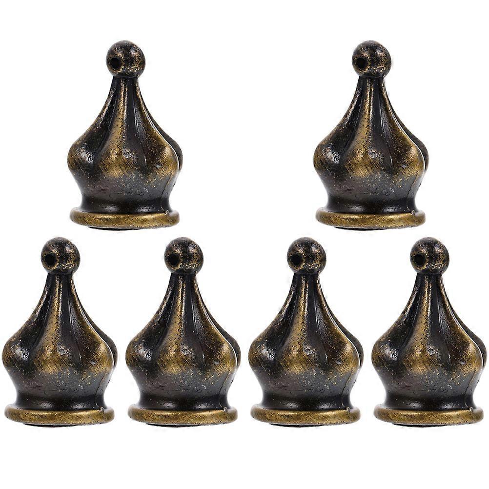 Finial Lamp Cap, Sturdy Zinc Alloy Component for Securing Lampshades on Pendant Fixtures