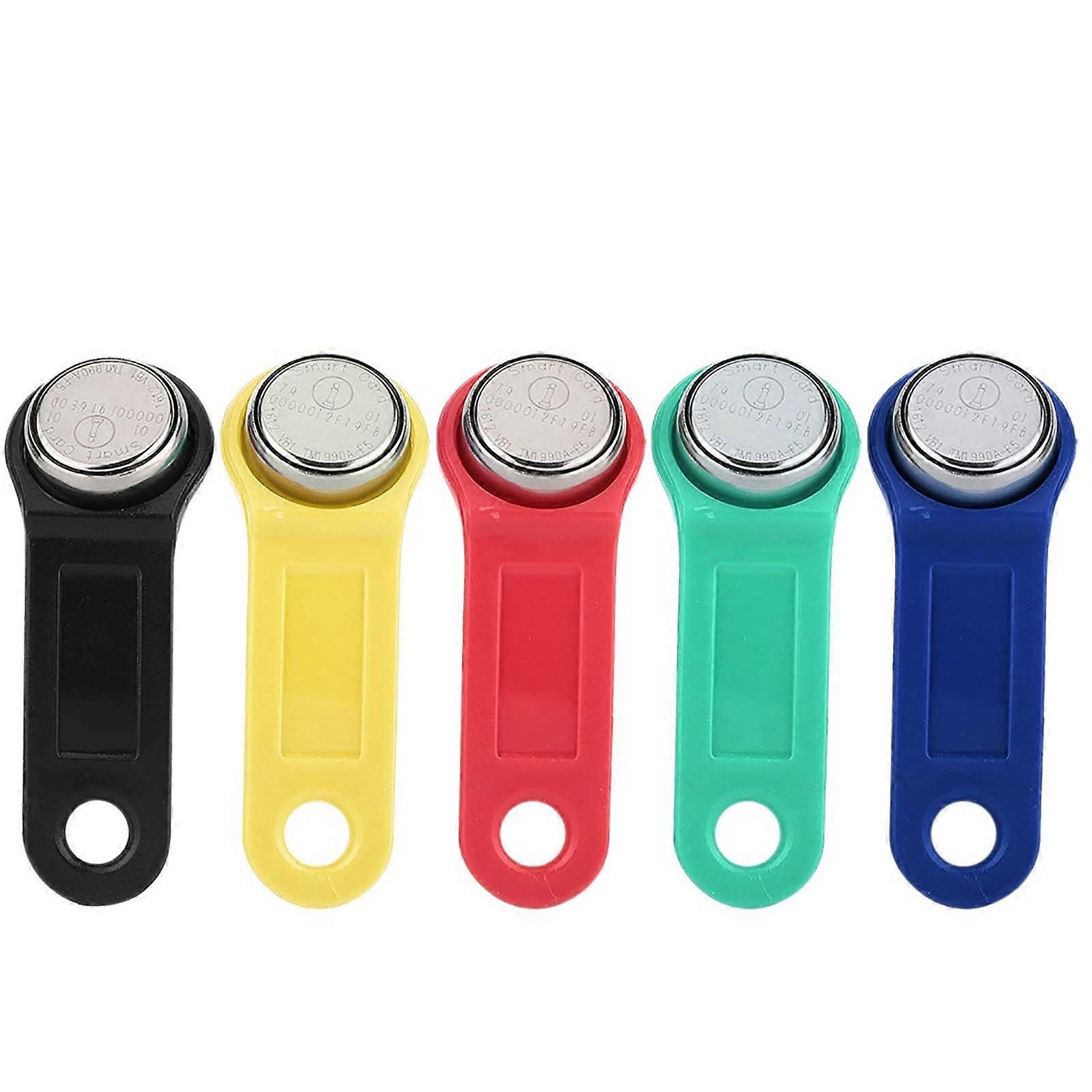 RFID TM Card Set Touch Memory Key Quality 5pcs for Sauna Door Locks ABS Yellow Suitable