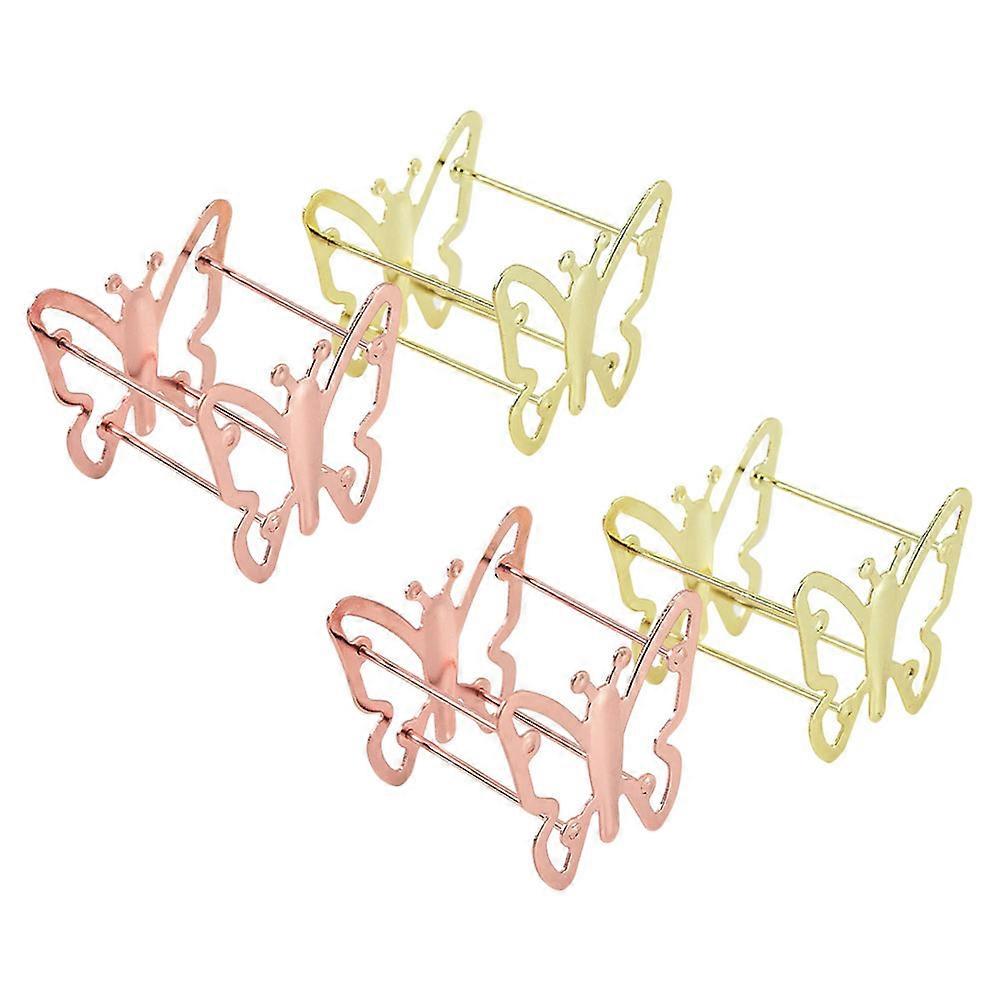 Assorted Color Metal Makeup Puff Holder for Home Use with 4 Pieces Portable and Durable 4pcs