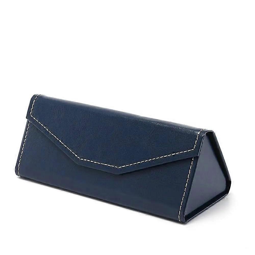 Portable triangular sunglasses case, foldable, , waterproof, strong magnet, protective organizer, solidcolor eyeglass pouches 6