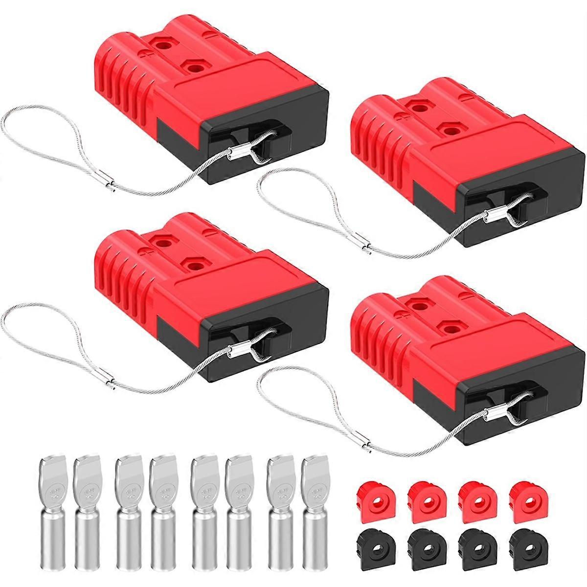 Anderson Connector,1/0AWG Battery Connection with Hard Cover Red