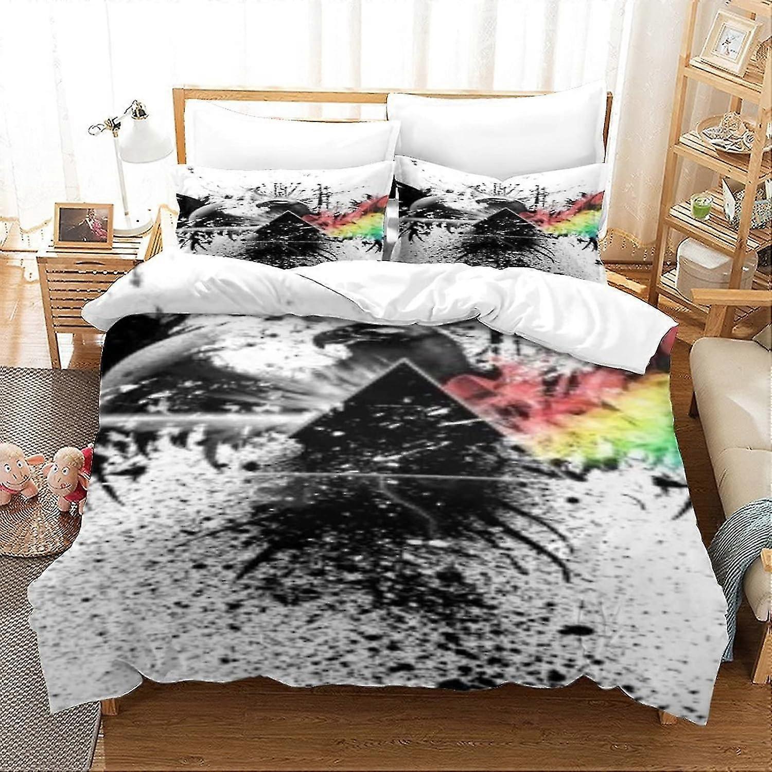 Animal Art 3-piece Bedding Set 3D Printed Comforter Cover with Zipper for Teens, Kids, and Adults Soft Microfiber Bedspread