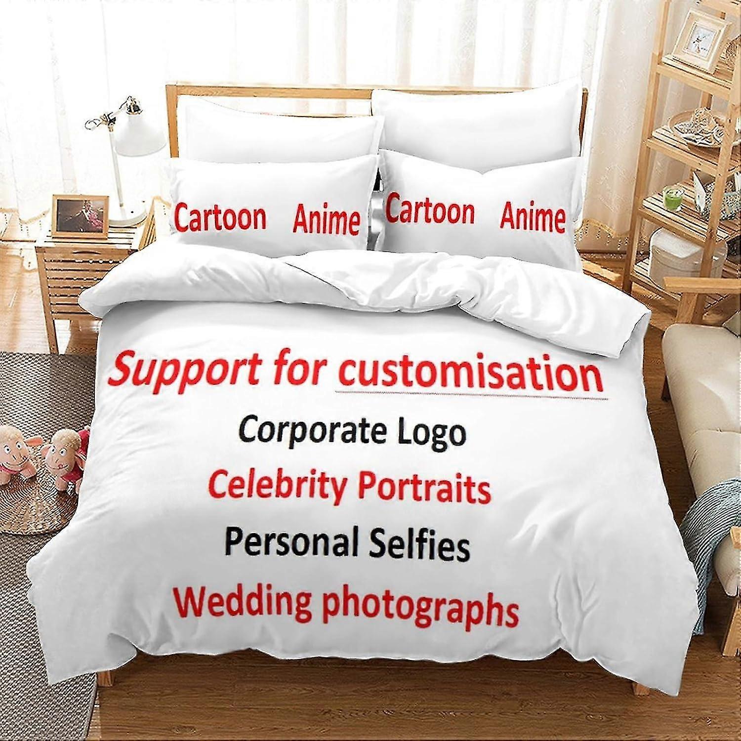 Conjunto de capa de edredão personalizável para crianças - Design de galhos de árvores, inclui capa de edredom e capa de edredão