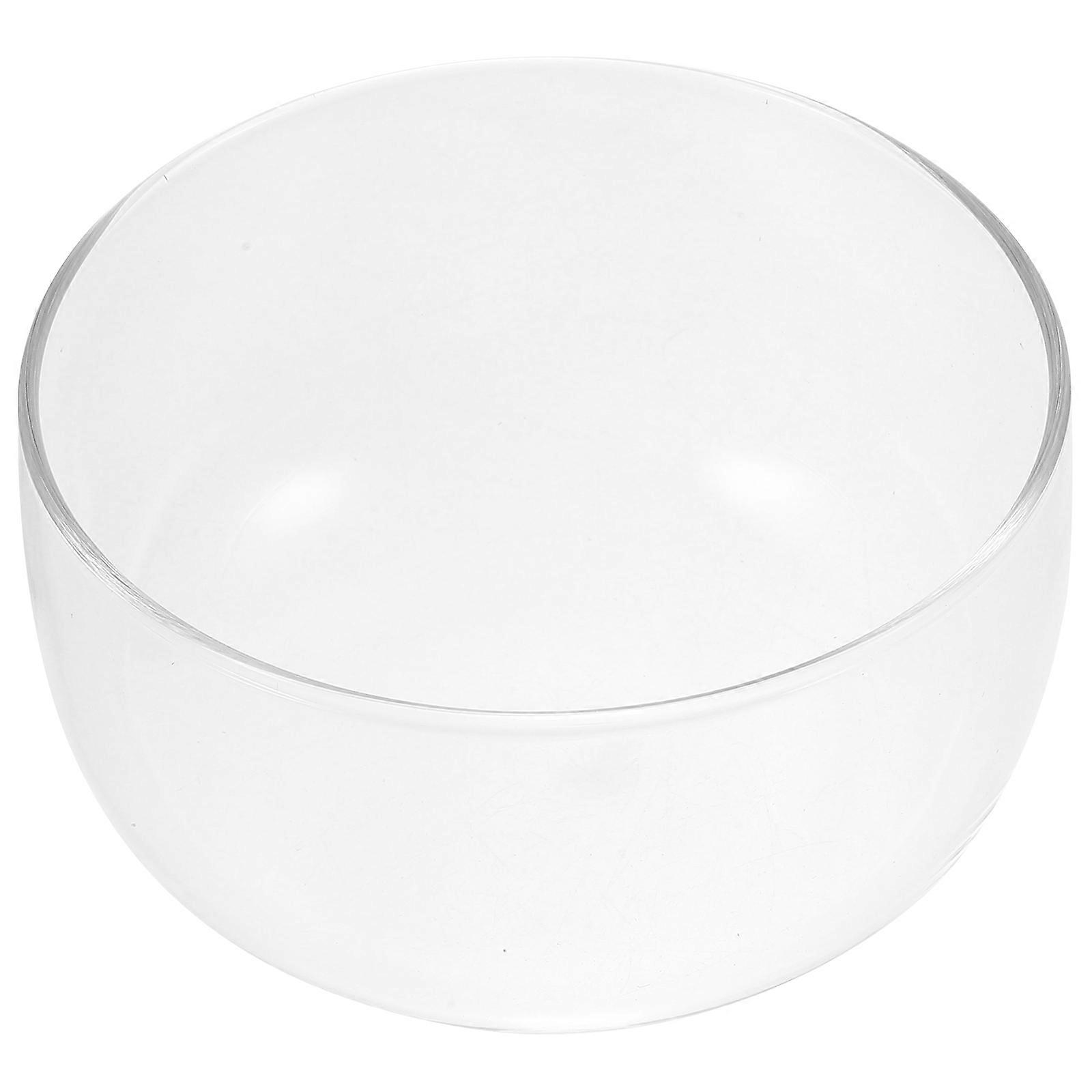 Parfait Bowls Glass Salad Bowl Transparent Round Shape Simple Design for Kitchen Storage 550ml 1Set