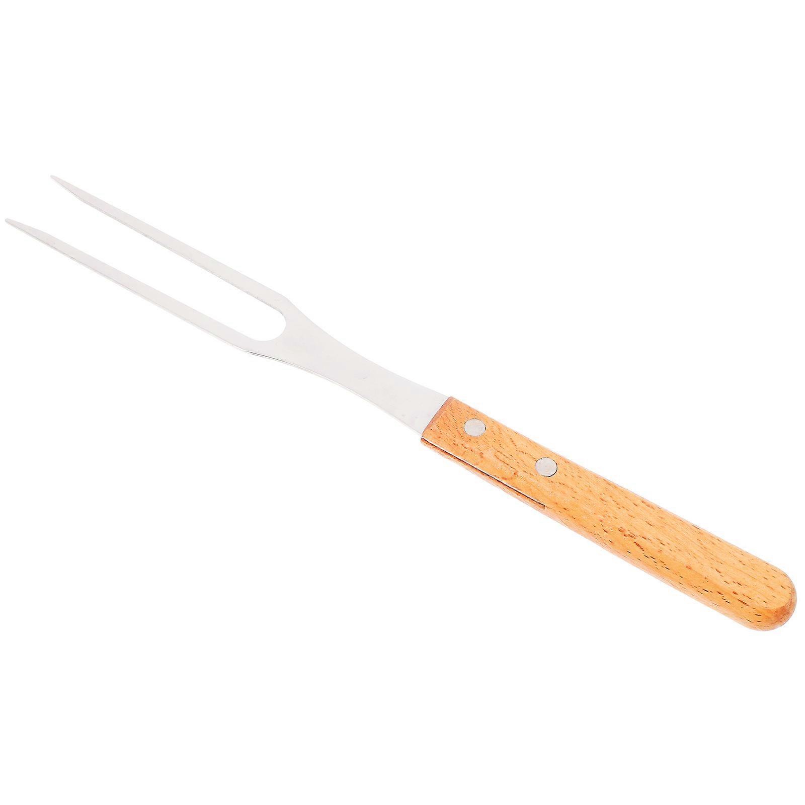 Grilling Forks Stainless Steel with Abs Handle for Kitchen Grilling Tool Outdoor Barbecue Equipment 24.80X2.20X1.00CM 1Set