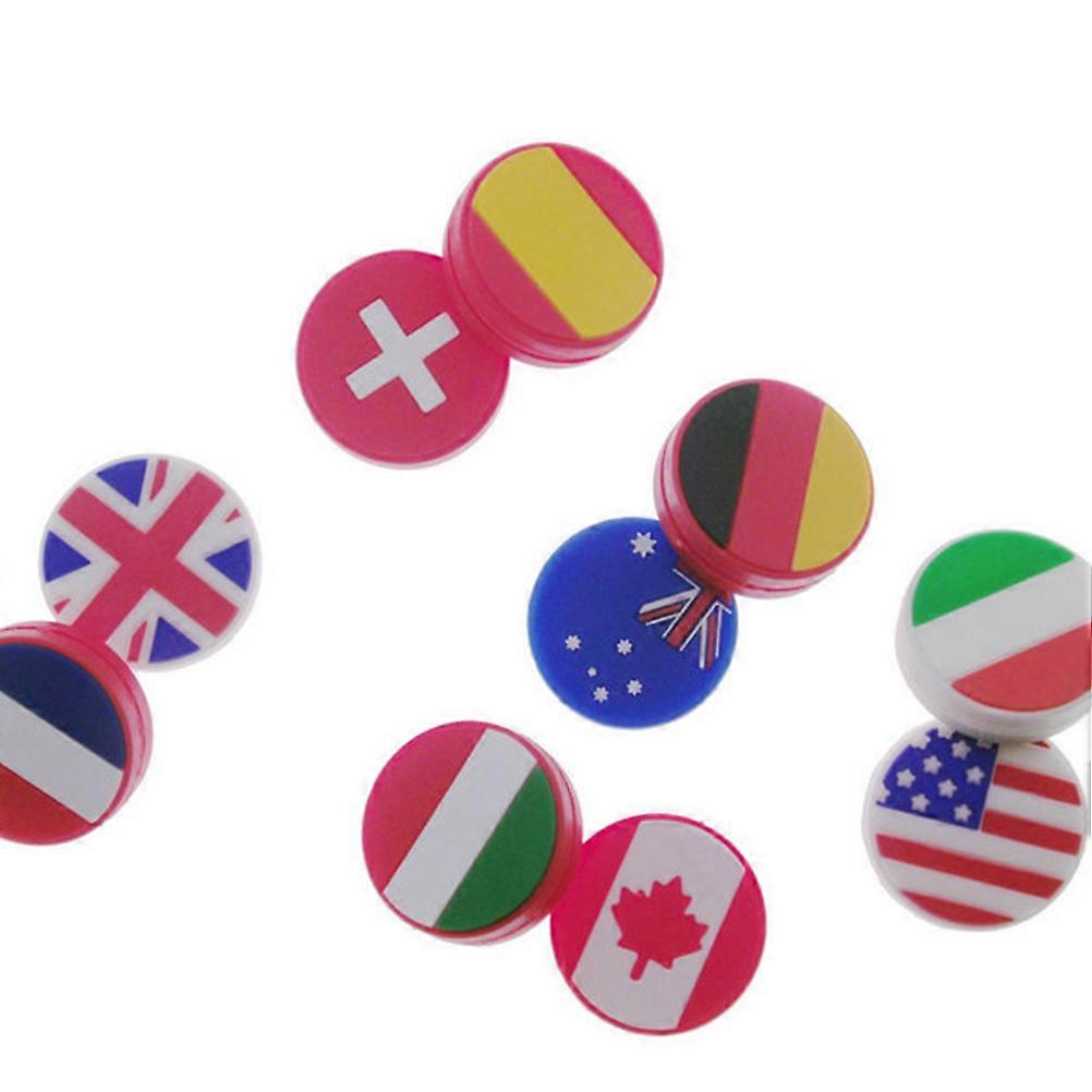 Racket String Dampeners Uk Flag Pattern Vibration Reduction For Amateur Tennis Players 4Pcs