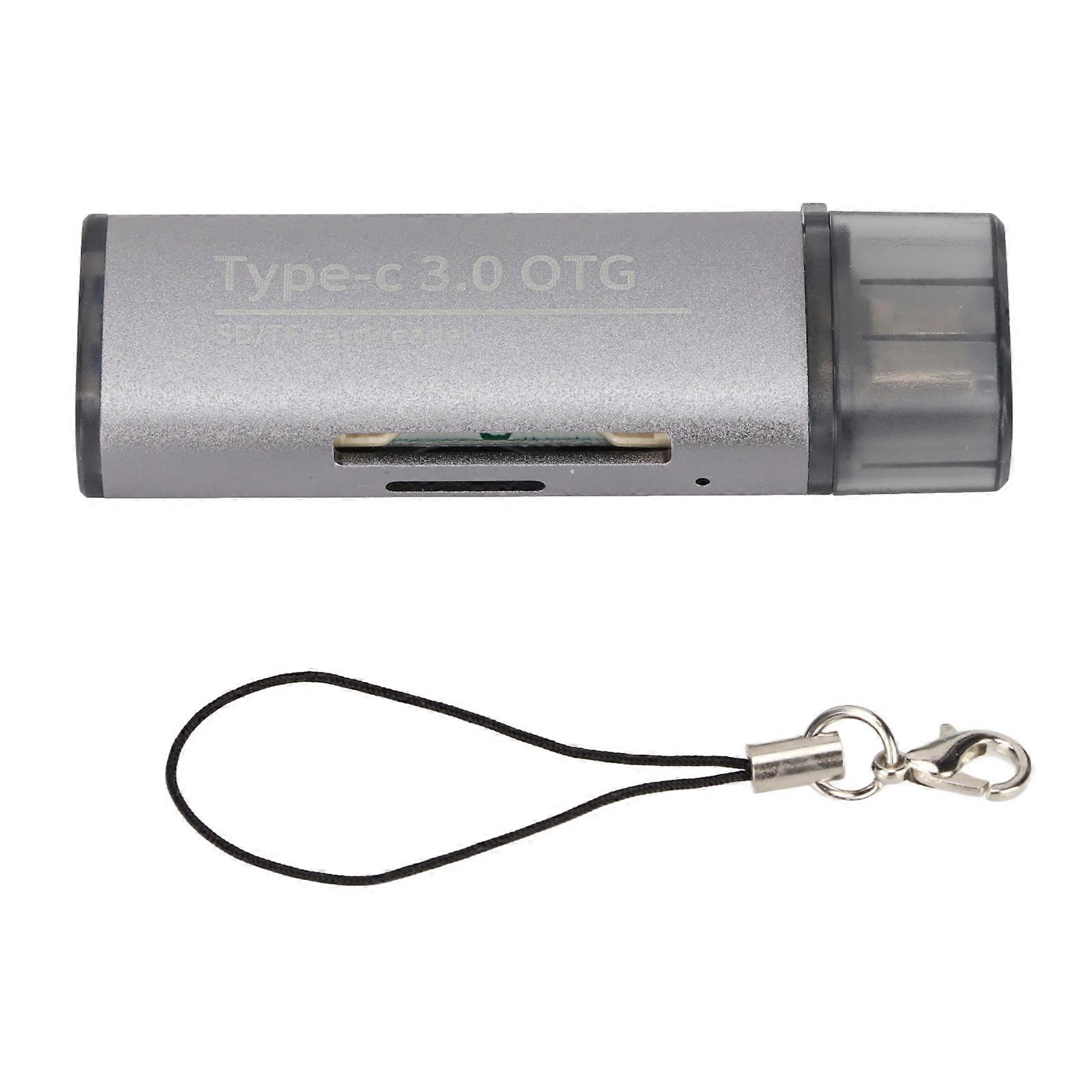 Card Reader Type C Multifunctional Storage Card Adapter with Keychain for Telephone Tablet Computer