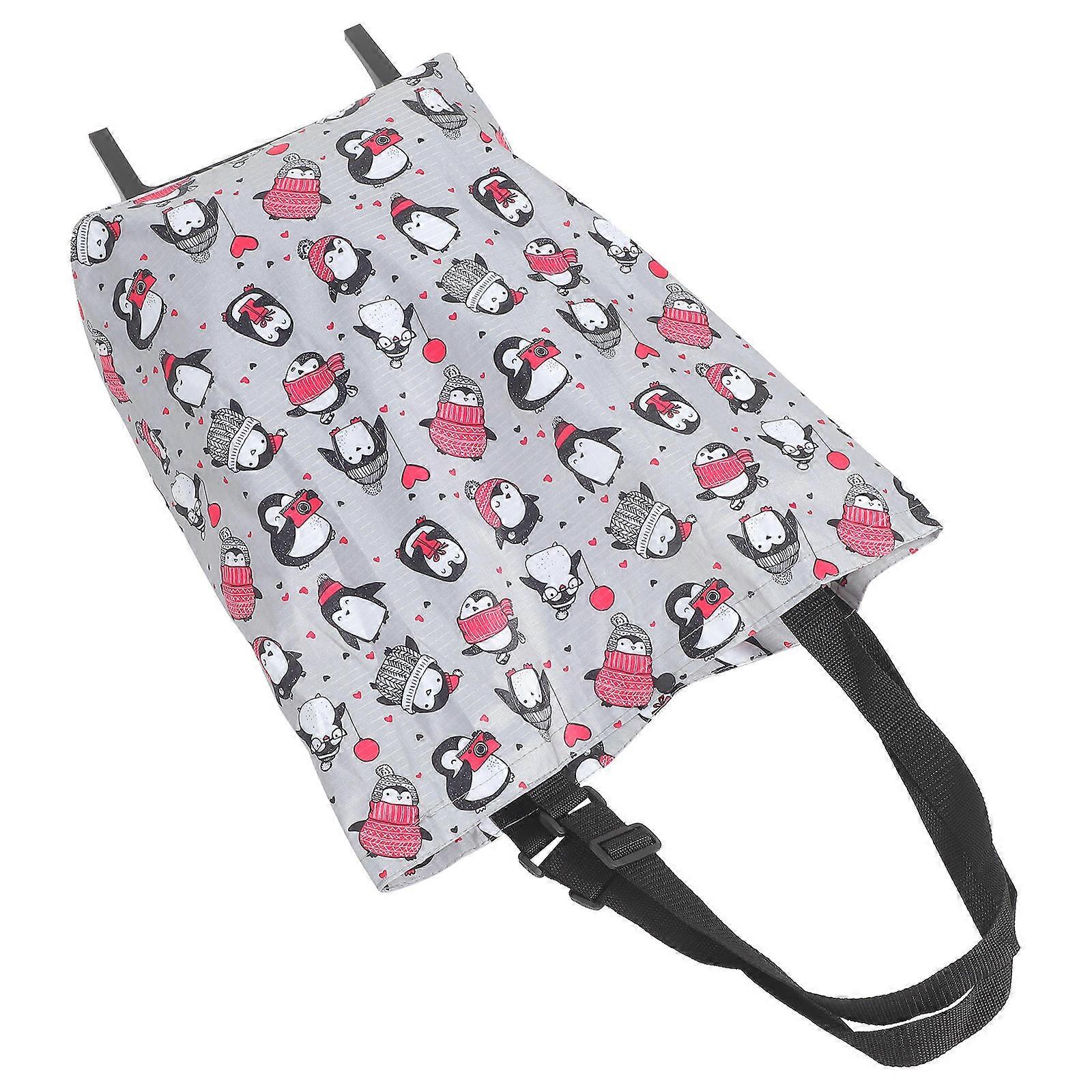 Portable Grocery Cart With Wheels Compact Shopping Bags For Daily Use 1Set