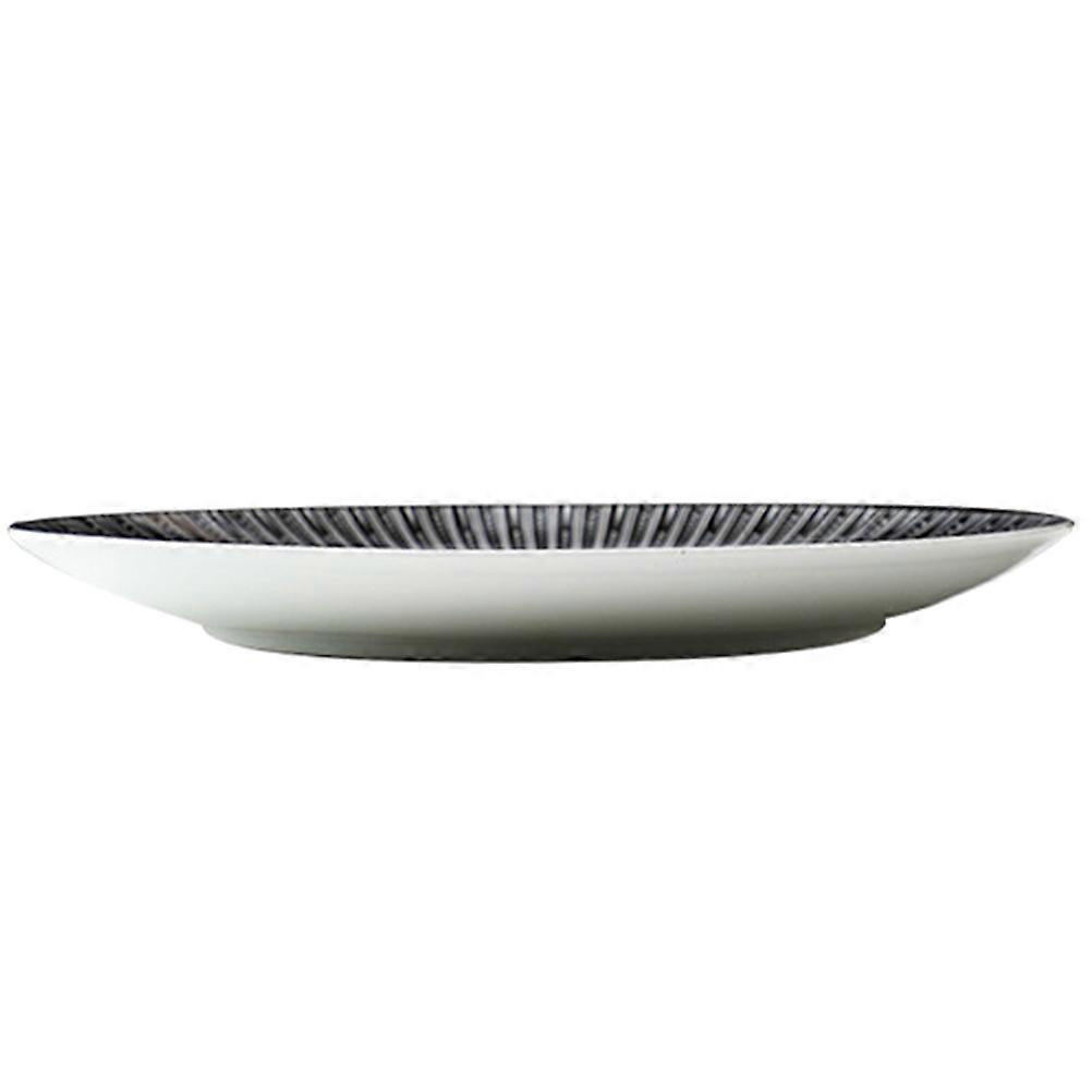 Ceramic Plate Round Nordic Style Dinner Party 10.14X10.14X1.02in Fruit Holding 1Set