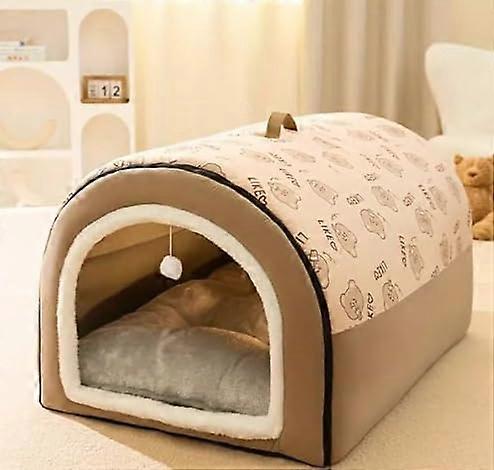 Cozy All-Season Pet Bed for Dogs and Cats – Plush Polyester Fiber Filling, Indoor/Outdoor Use, Large and Small Sizes