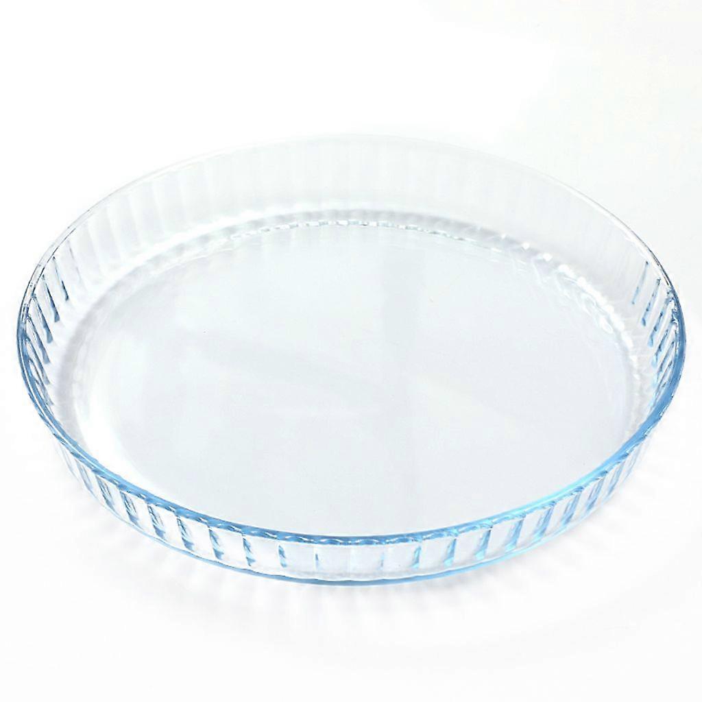 Clear tempered glass cake pan, two sizes, two capacities, 10 inches