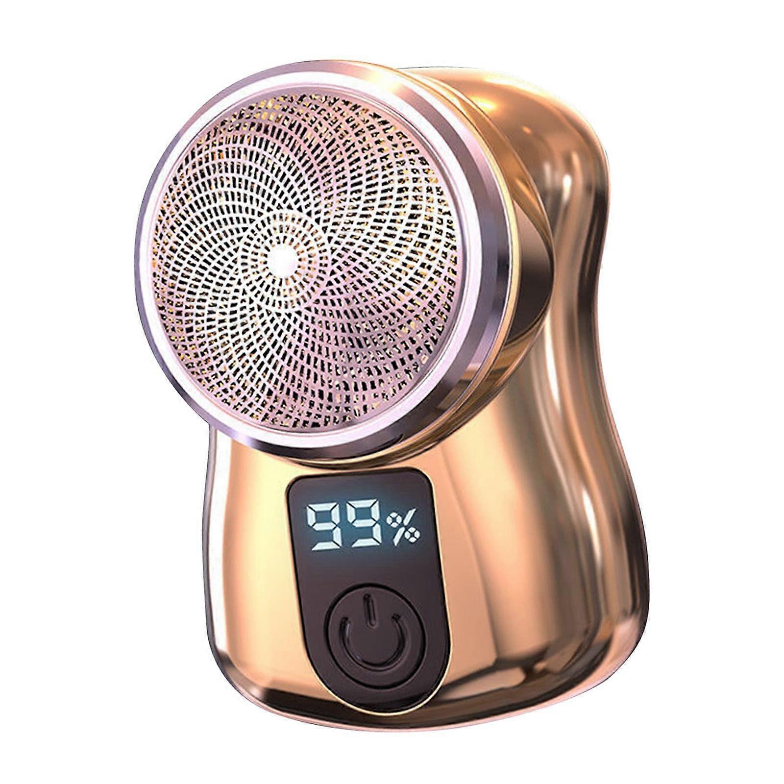Electric Shaver with LED Digital Display, Washable Head, Professional Trimmer for Home and Travel, Rose Gold