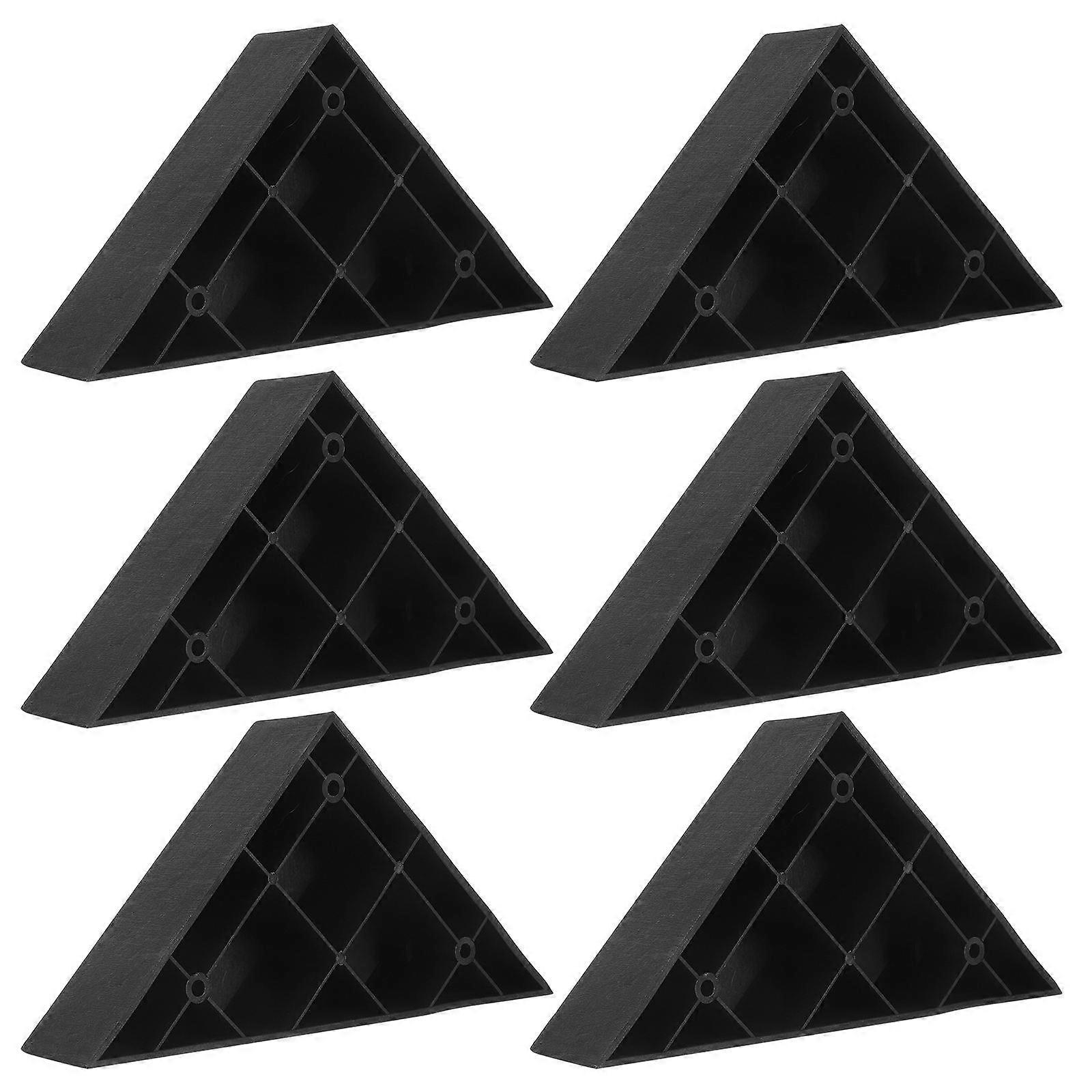 Versatile Use Couch Feet Replacement Black Color For Furniture Stability 8Pcs