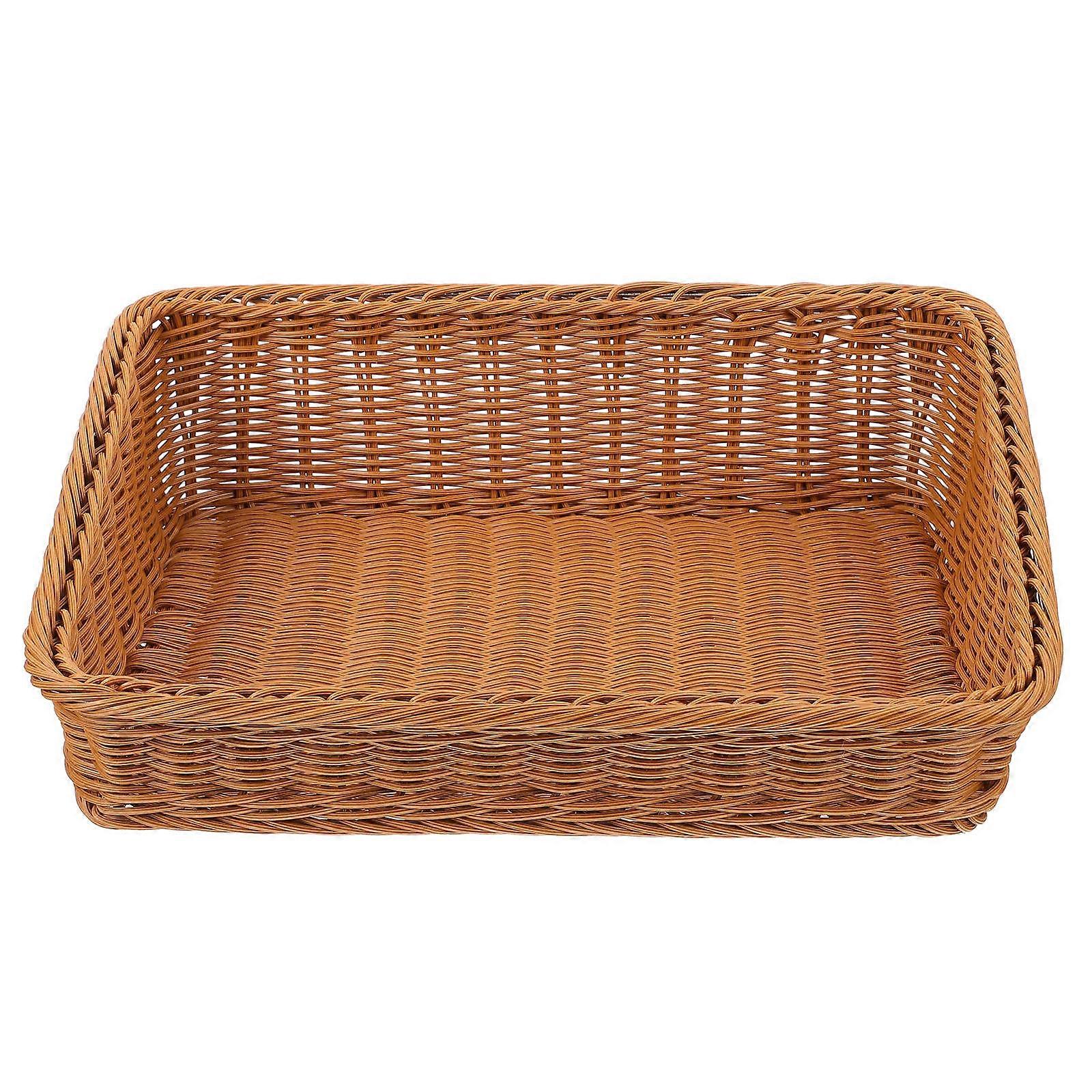 Desktop Storage Basket Lightweight Organizer for Home Use 40X30X12cm Storing Sundries 1Set