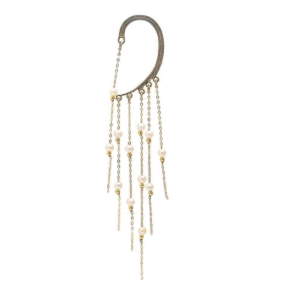 Here's a polished and elegant product description for your **Elegant Pearl Eardrop Tassel Earrings**:
✨ **Elegant Pearl Eardrop Tassel Earrings
