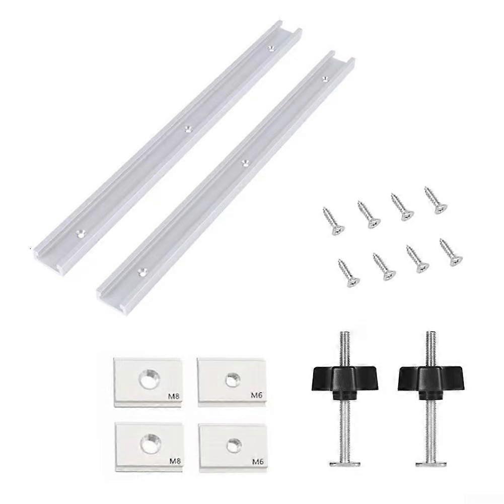 400 mm Tnut fixture for woodworking, complete with screws and clamps