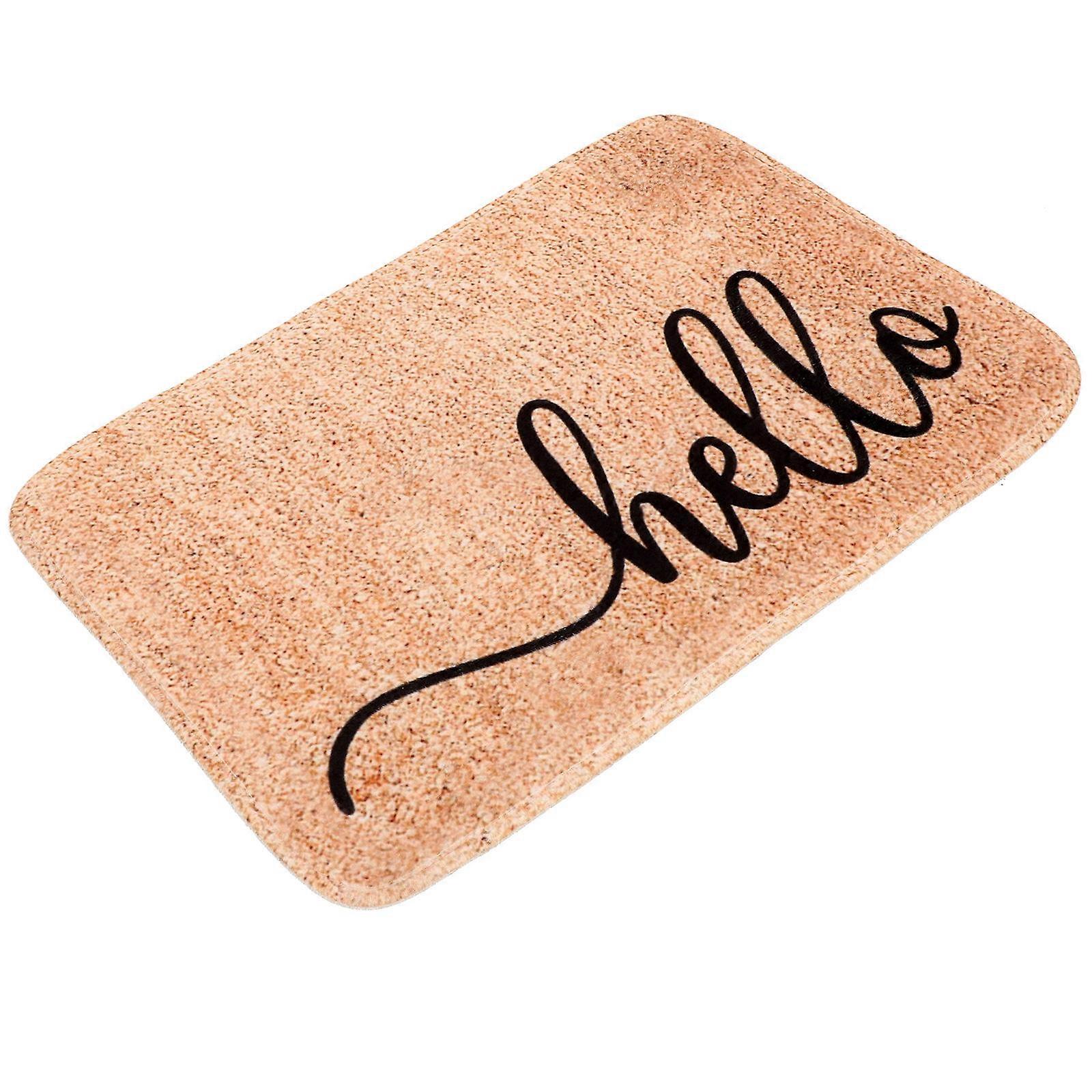 Front Door Rug Practical Polyester Material Decorative Indoor Use Living Room Entryway Rectangle Shape 1Pack