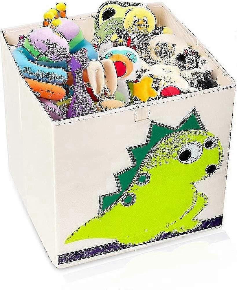 Children's Practical Storage Box 33 X 33 X 33 Cm. Toy Box For Children's Room. Toy Box. Cute Toy Box. Basket For Storage. Children's Motif Animals Gre