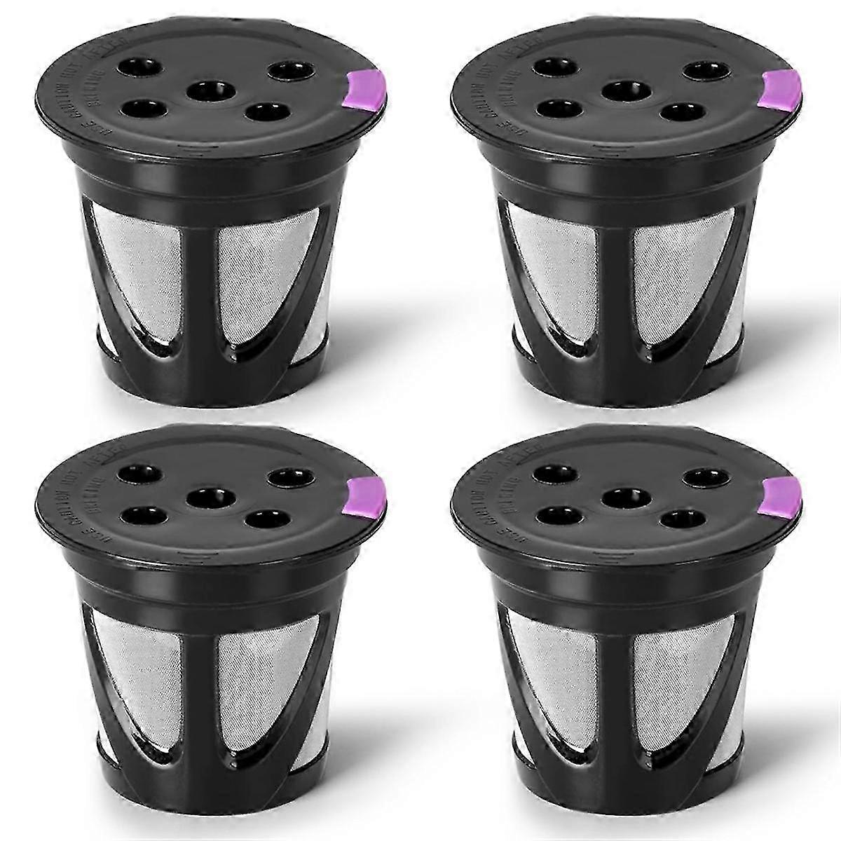 Reusable K Cups, 4-Pack Universal Refillable Coffee Filters for Multistream Series