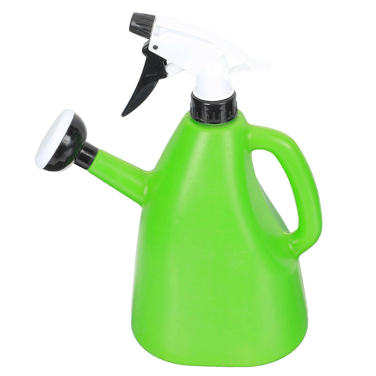 Green Plastic Flower Watering Bottle Spray Can for Gardening Use Pretty Practical Small Size