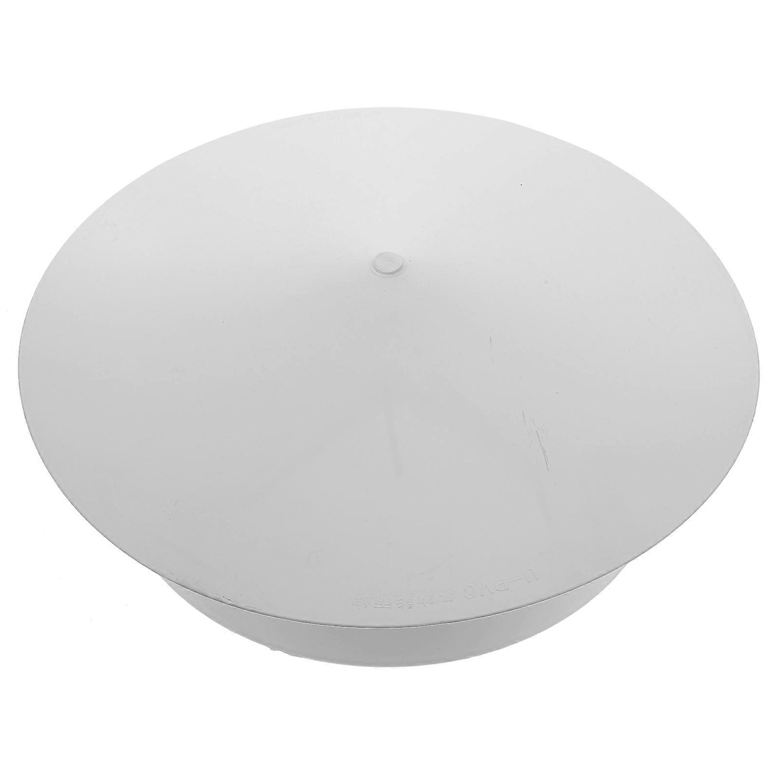White Plastic Chimney Cover for Home Use Durable Rainproof Protector with 360Degree Design Fits Most Chimneys
