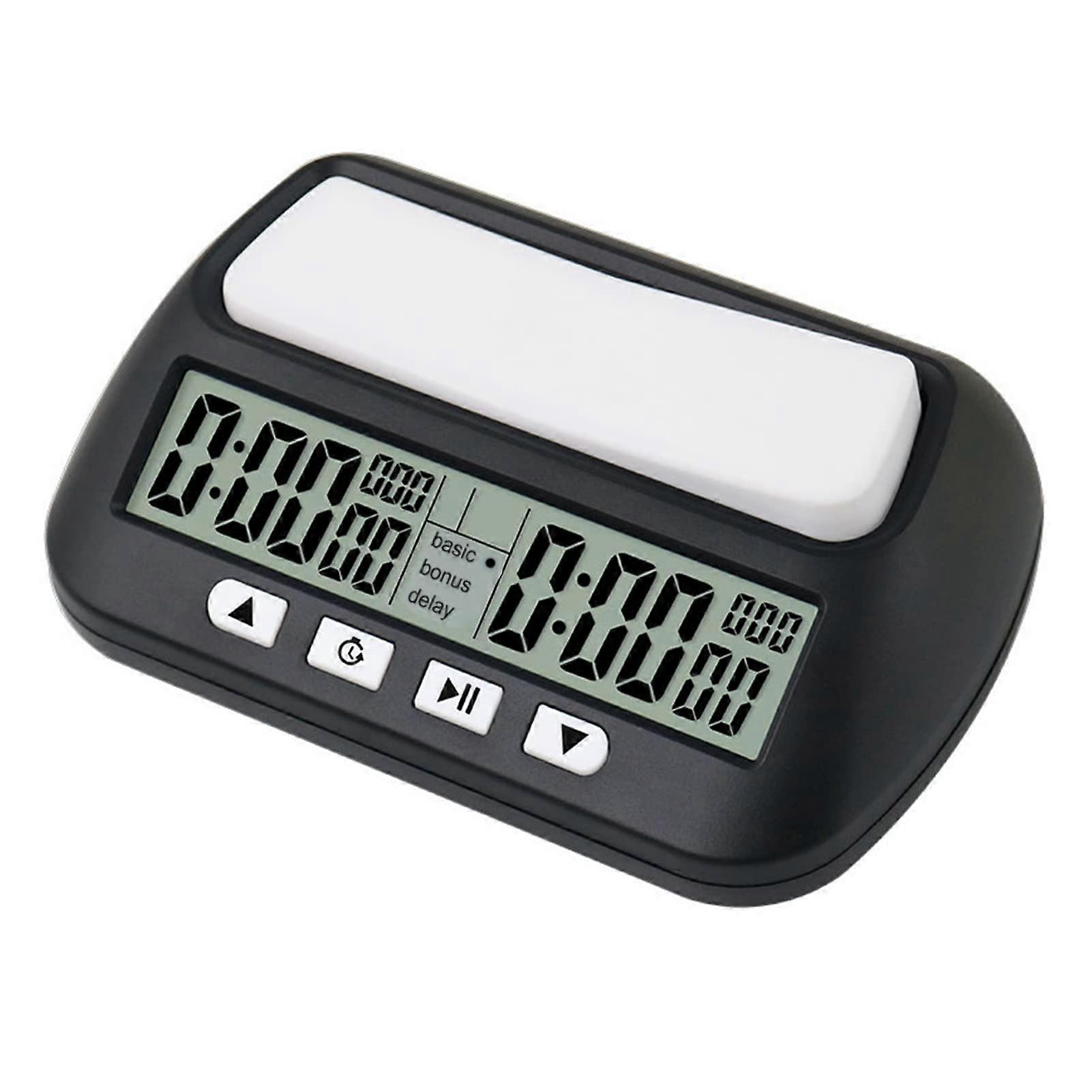 Chess Timer, Multifunction Digital Clock with Audible Alarm Function for Chinese and International Chess Board Games, YS 902 English Version