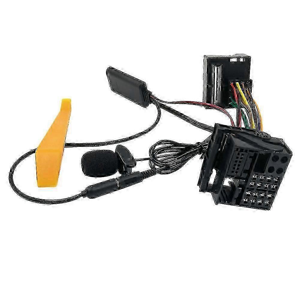 Full Harness Installation Kit with Microphone & Bluetooth Hands-Free Solution for OPEL CD30, CDC40, CD70, DVD90 Head Units