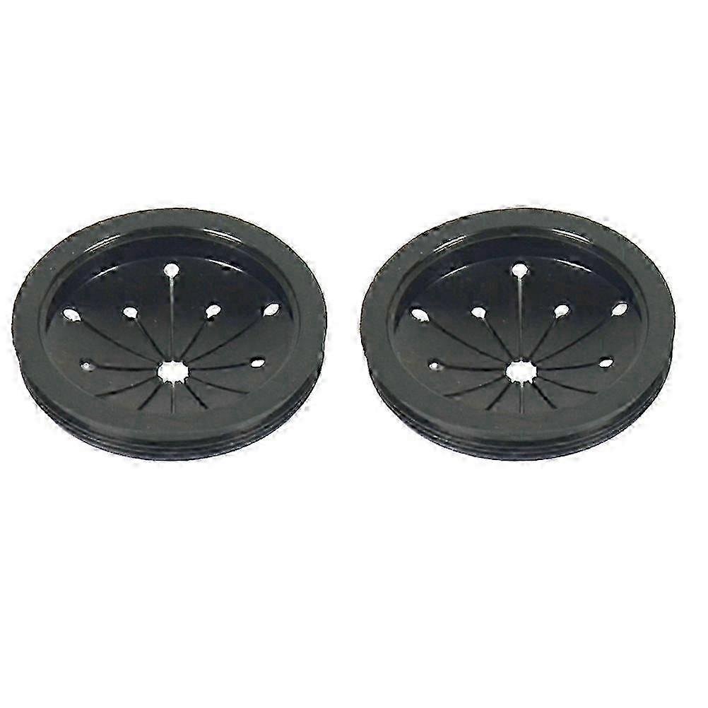 2 Pcs Black Sink Drain Plug & Guard - Rubber Baffle for Food Waste Disposer & Drain Protection, Fits Most Sinks