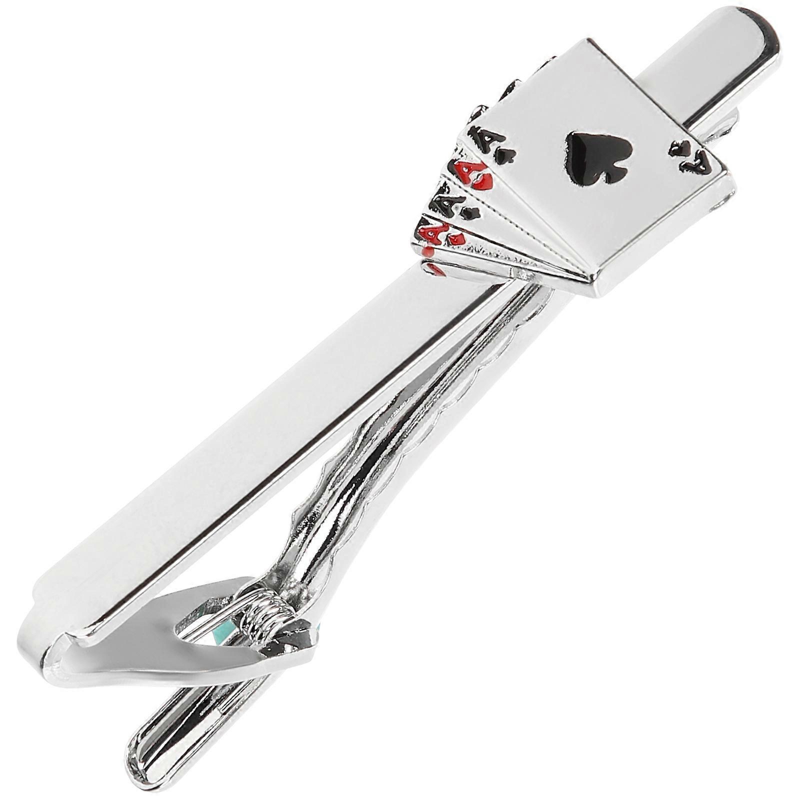 Here's a refined and creative product description for your **Elegant Tie Clip with Poker Design**:
**Elegant Poker Themed Tie Clip for Men –