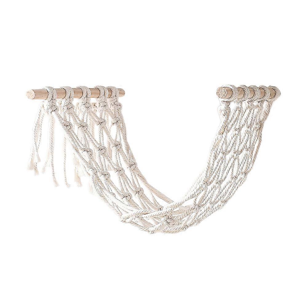 Handmade Cotton Rope Hanging Fruit Basket for Decor Assorted Color Bohemia Style