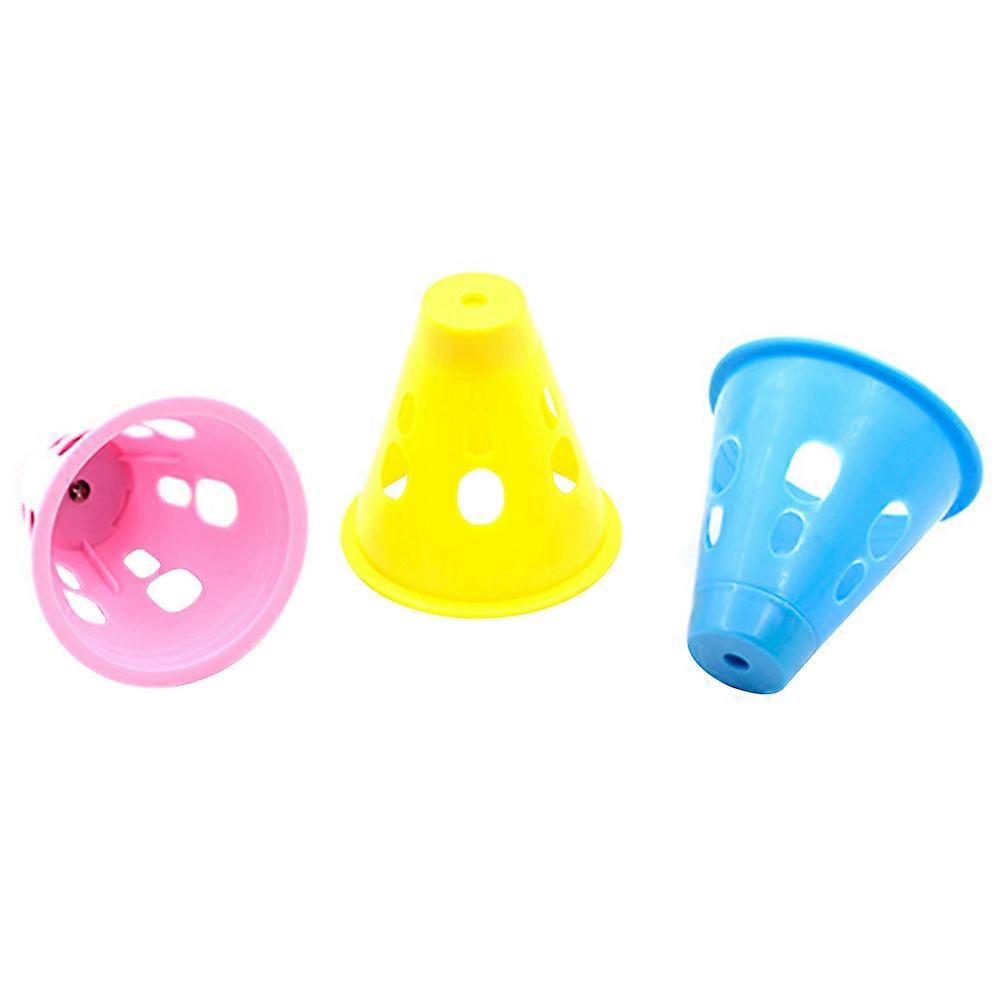 Blue Outdoor Warning Light with PE Material for Camping Tent Nails 3pcs Mini Lanterns