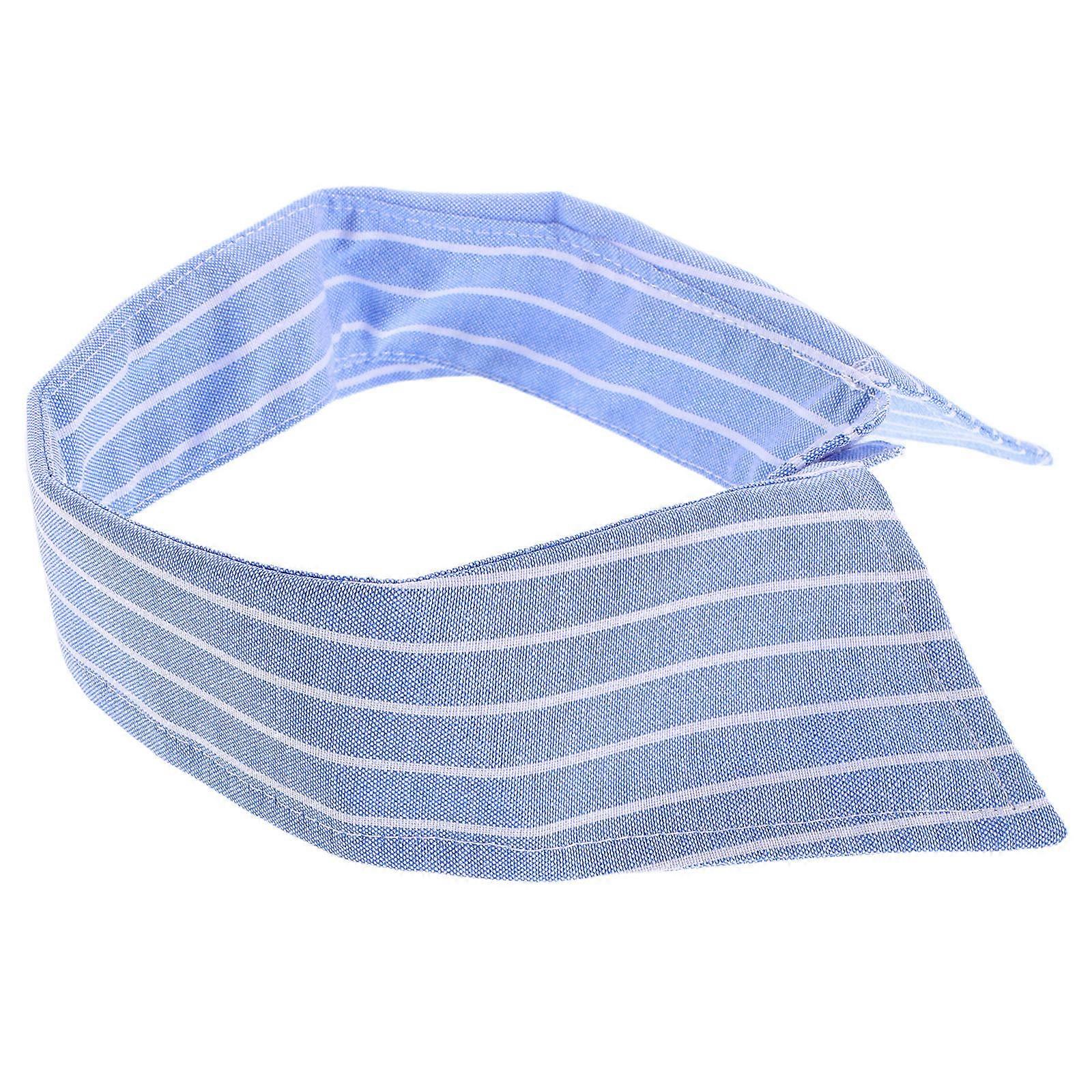 Detachable Collar For Men Lady Simple Design Striped Shirt Collar Accessory Multioccasion Use 18×3.9×0.1in 1Set