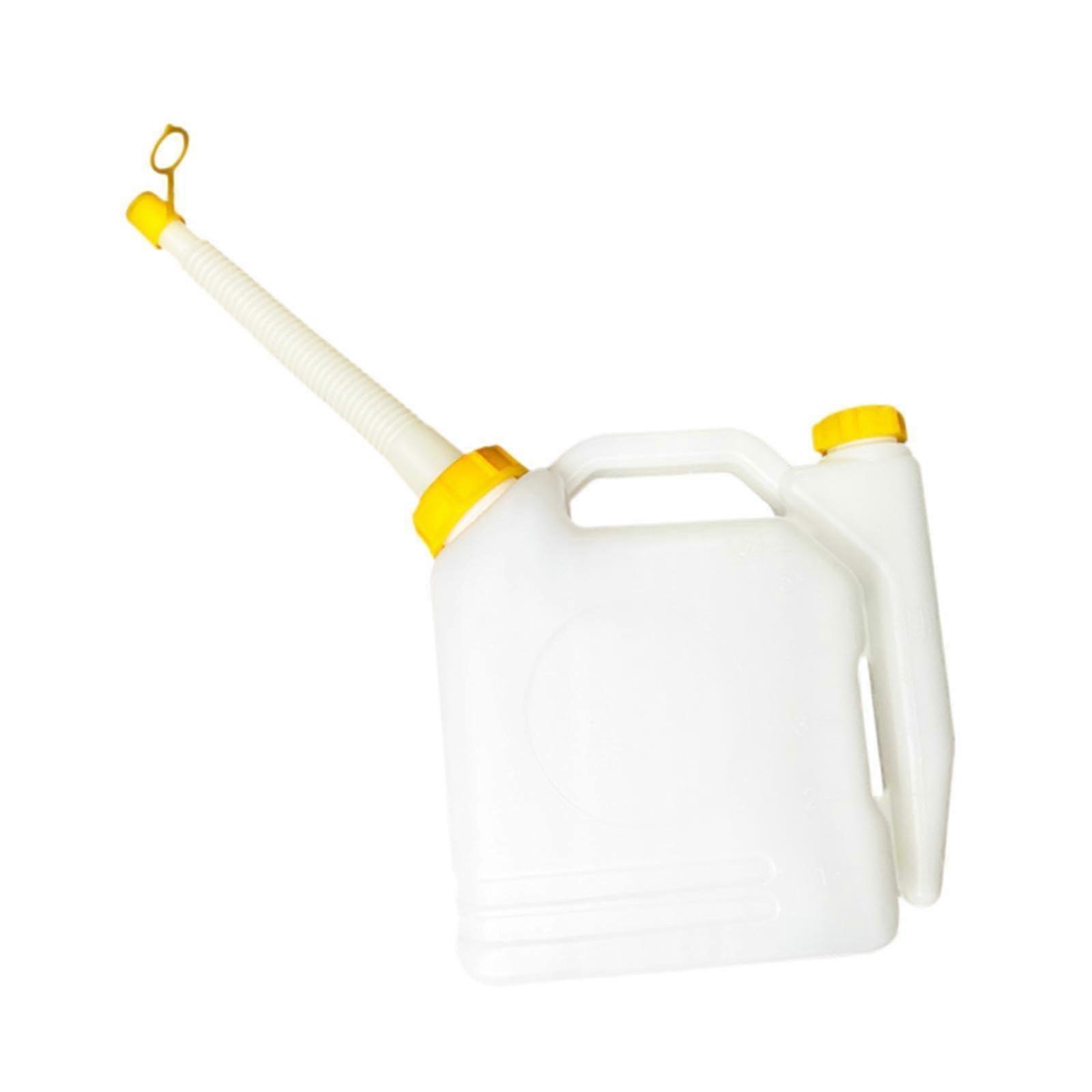 5L Oil Mixing Bottle for 2 Stroke Engines - High Capacity Petrol Tank with Ratios 25:1, 50:1, 40:1, 20:1 for Lawn Mower