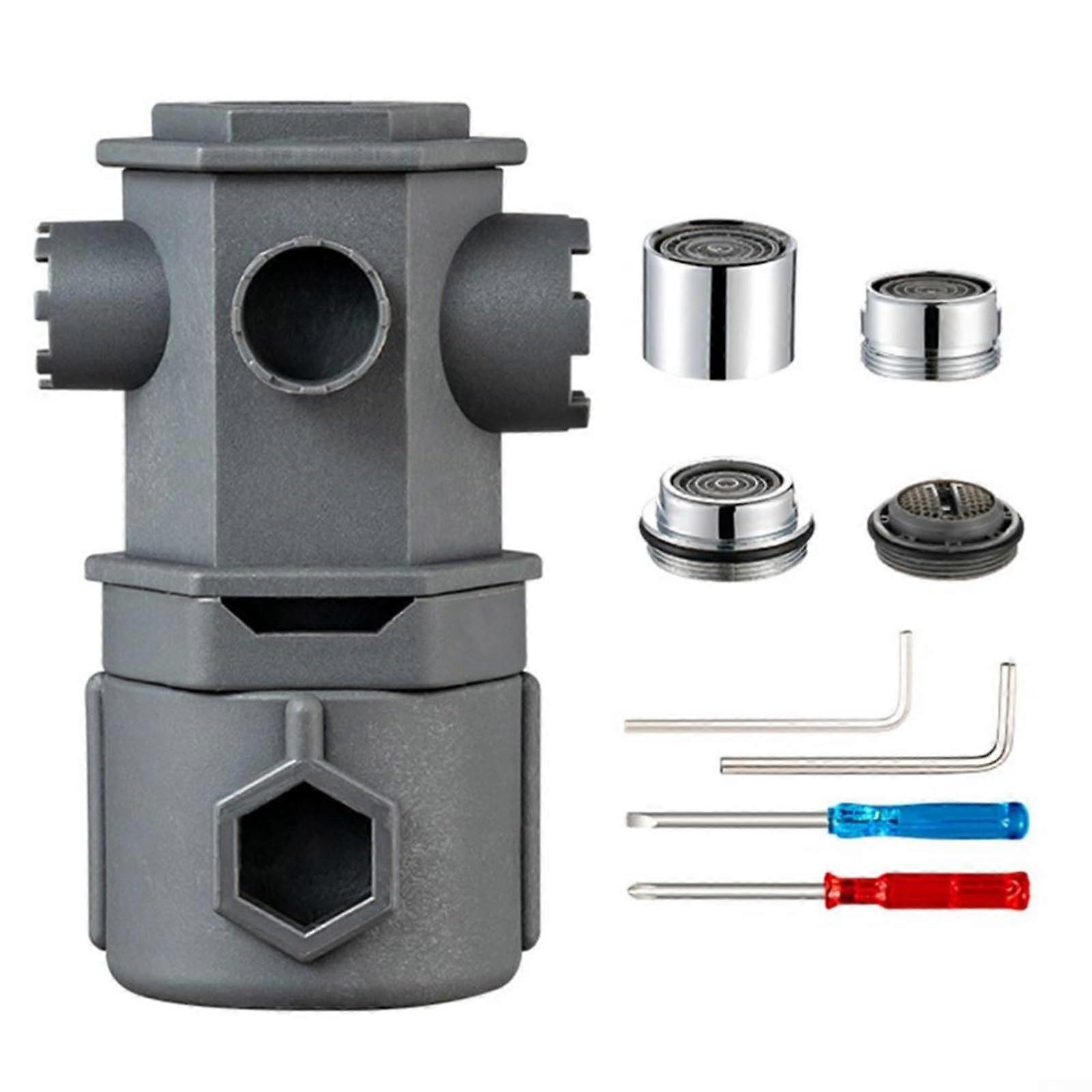 16-in-1 Multifunctional Faucet Wrench Set for Kitchen and Bathroom, Easy Installation for Aerators, Handles, Valve Cores