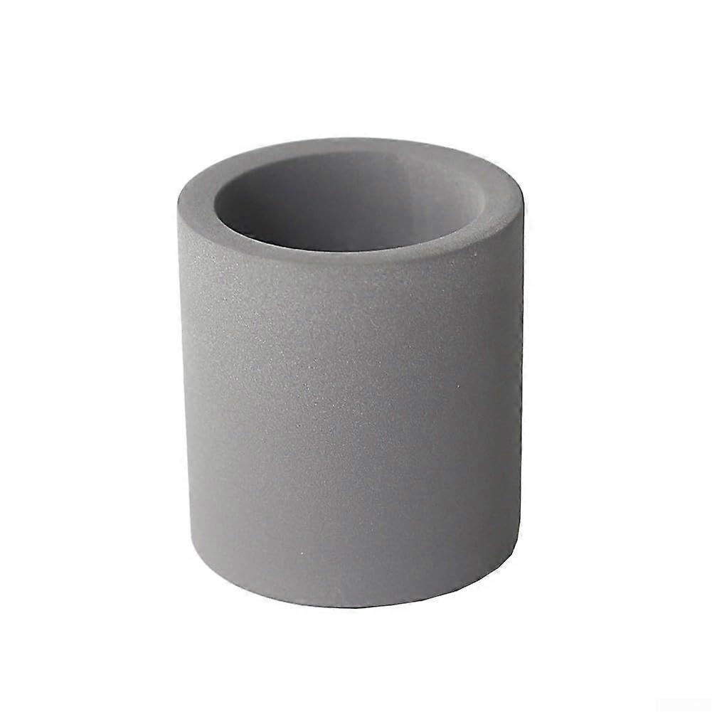 Functional Diatomaceous Earth Toothbrush Holder with Smooth Base for Stability and Comfort in Dark Grey Color