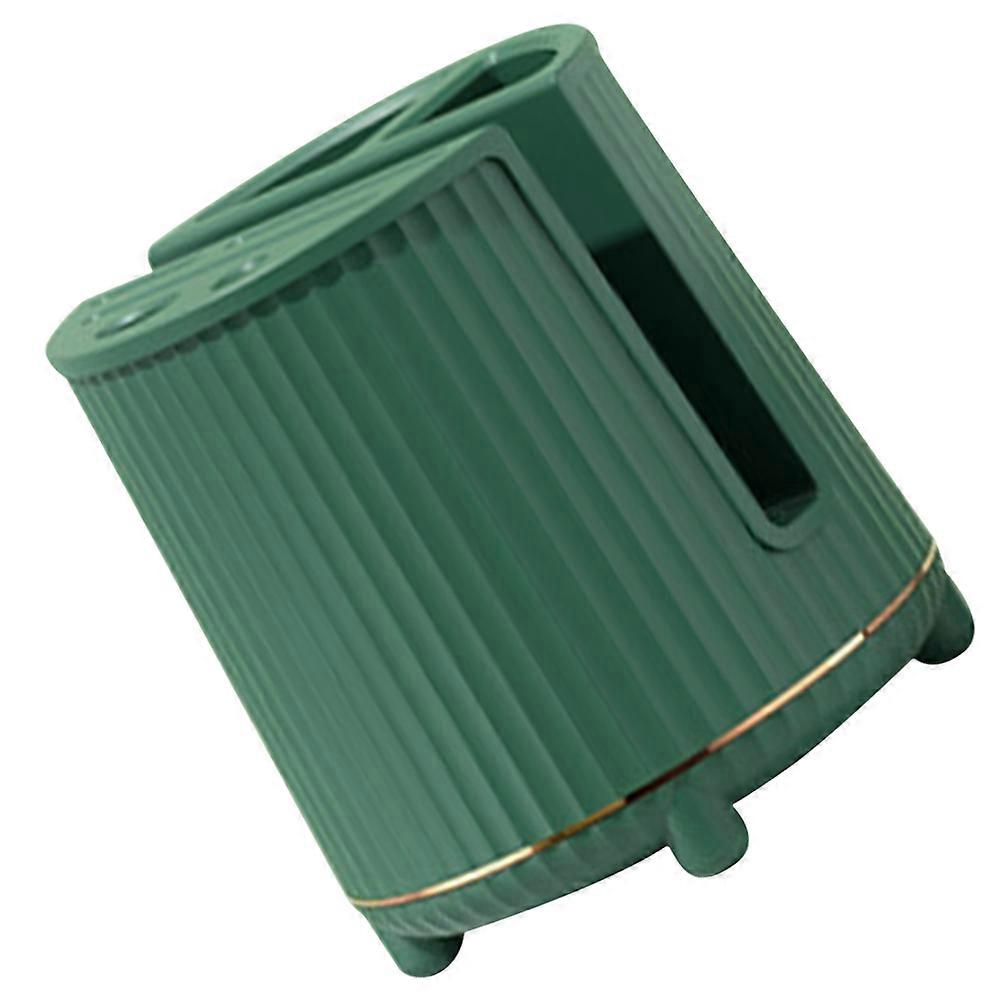 旋转餐具架台面厨房工具架 21.6x19.8cm 绿色厨房用具 1 件