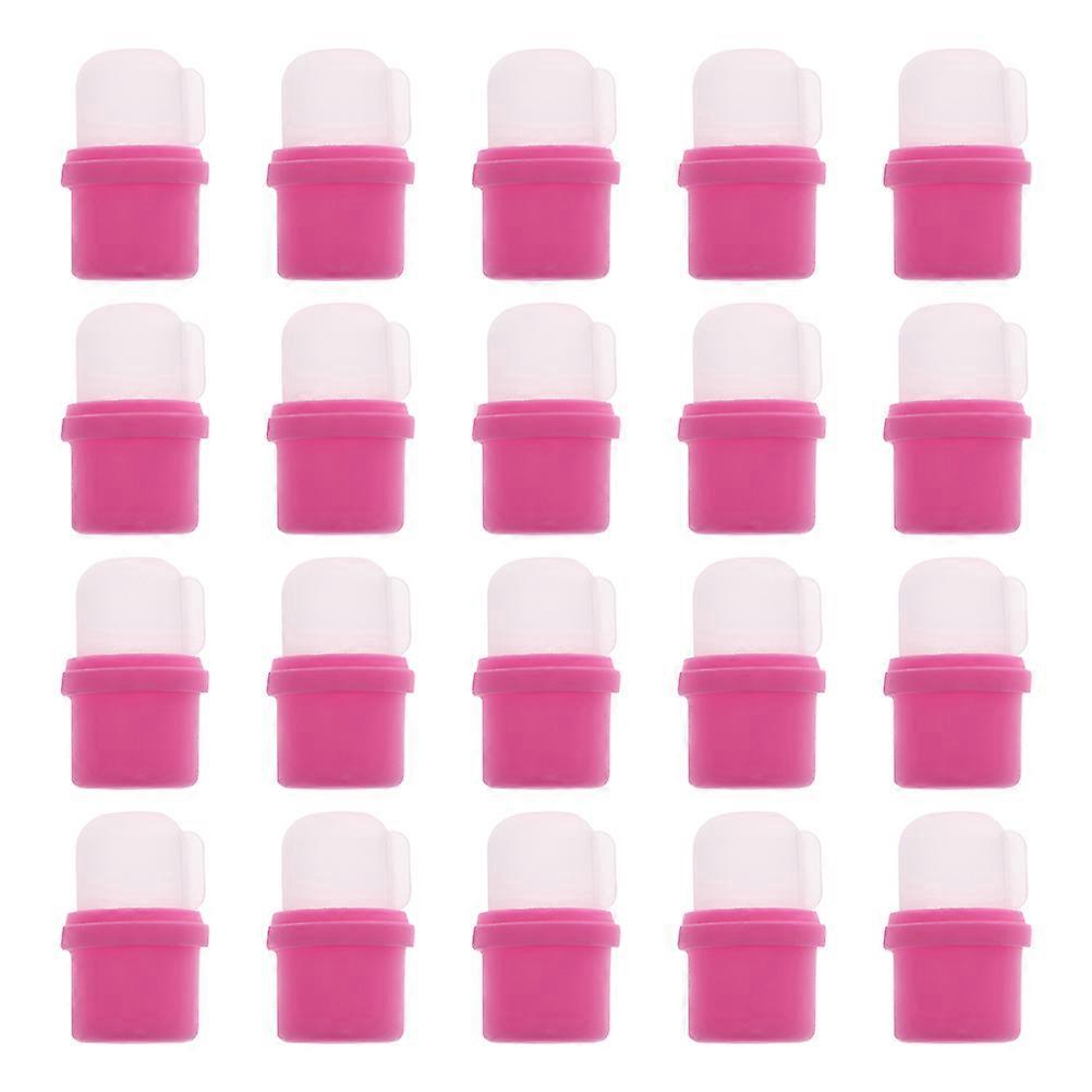 20pcs Reusable Nail Soaker Caps for Gel Polish Removal – Durable Manicure Accessory for Home & Professional Use